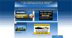 Desktop Screenshot of ajlounyinjurylaw.com